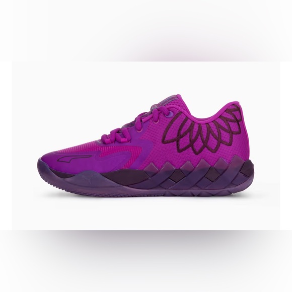 PUMA LaMelo Ball MB.01 Disco Lo Basketball Shoes Deep Orchid-Pickled Beet - Picture 5 of 7